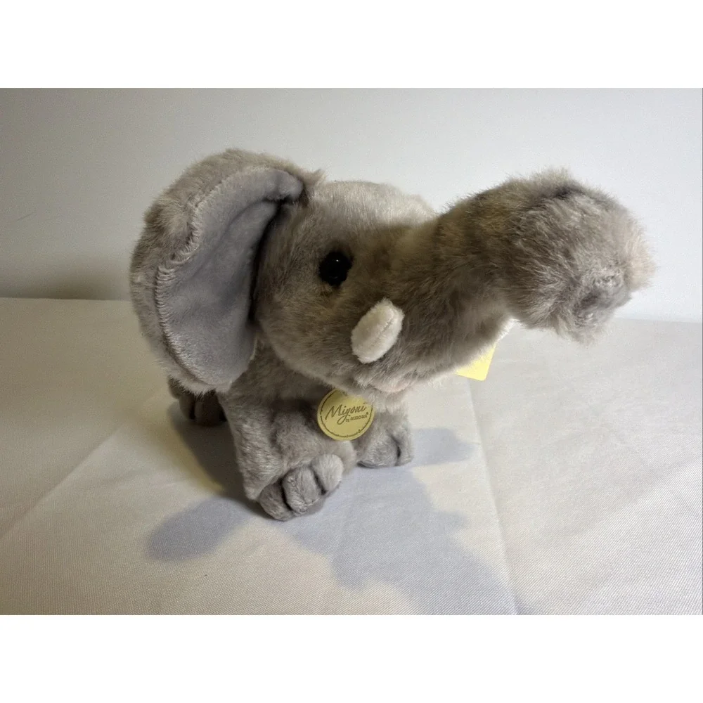 Aurora Miyoni African Elephant Gray Plush Safari Stuffed Animal Toy NWT 13